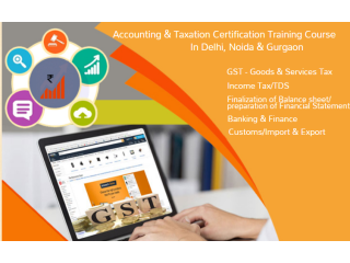 GST Course in Delhi 110044, after 12th and Graduation by SLA, [ Learn New Skills of Accounting, BAT and Finance for 100% Job] in Kotak Bank