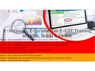 Accounting Course in Delhi, 110038, [GST Update 2024] by SLA. GST and Accounting Institute, Taxation and Tally Prime Institute in Delhi, Noida